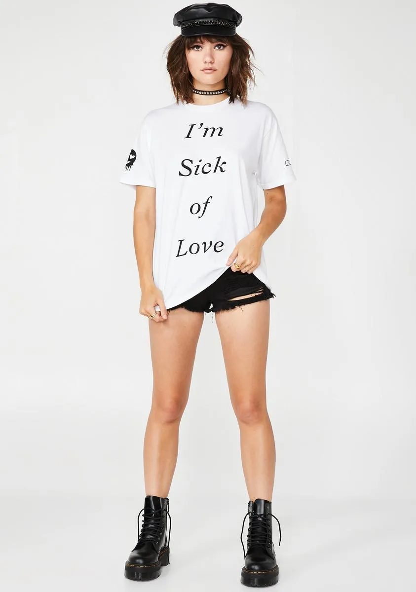Sick Of Love Graphic Tee sold by Dolls Kill product image thumbnail 3