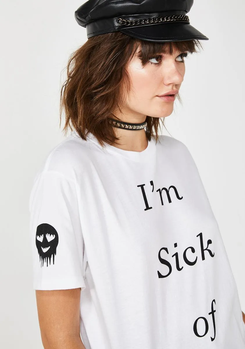 Sick Of Love Graphic Tee sold by Dolls Kill product image thumbnail 4