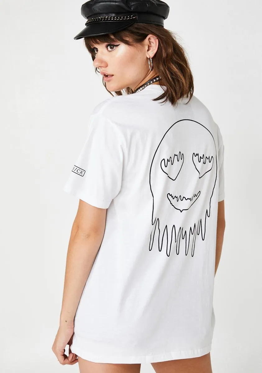 Sick Of Love Graphic Tee sold by Dolls Kill