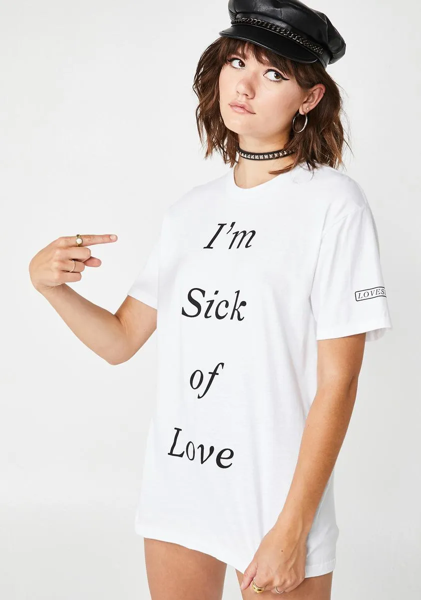 Sick Of Love Graphic Tee sold by Dolls Kill product image thumbnail 2