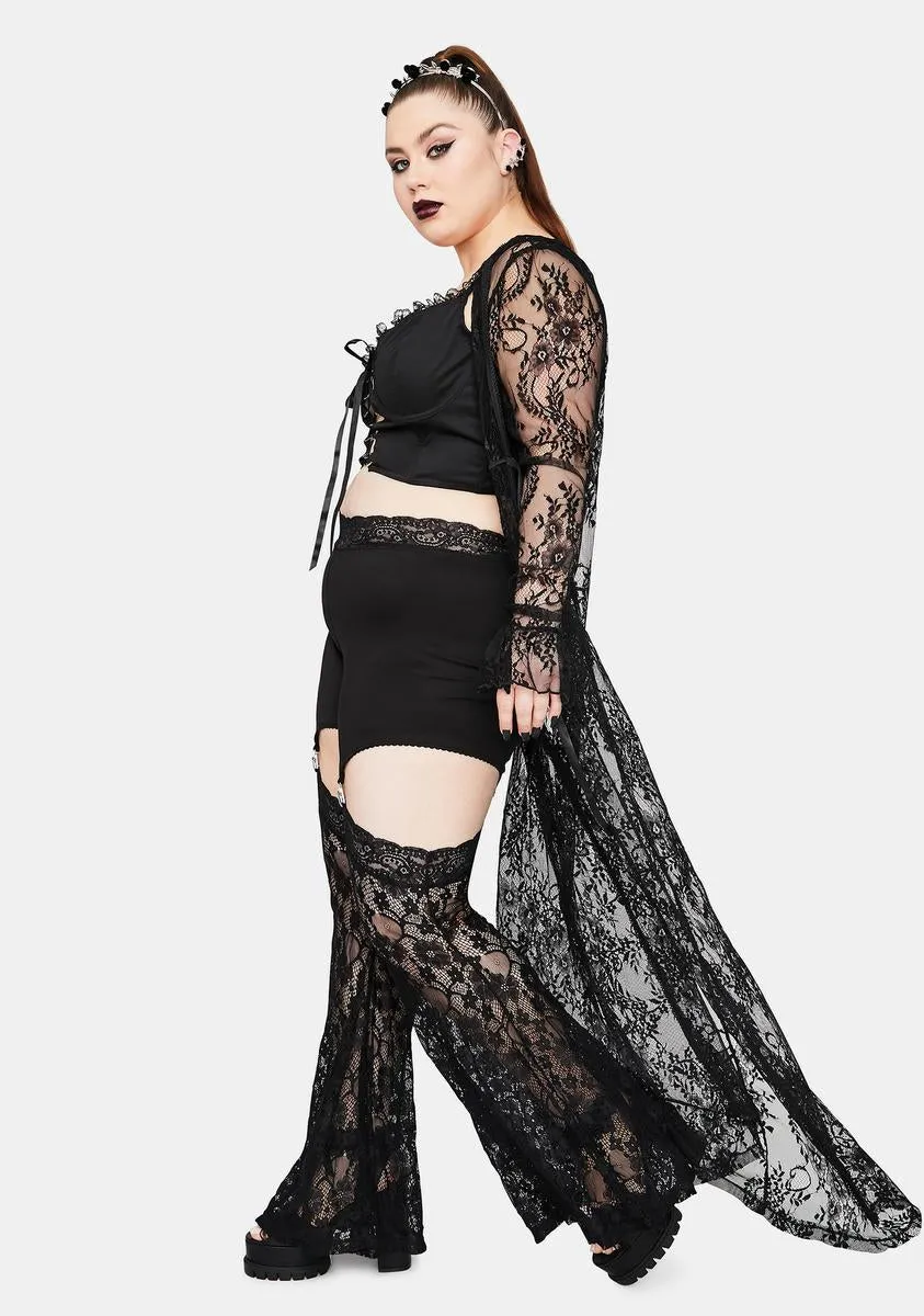 Studying Demonology Lace Bell Sleeve Duster sold by Dolls Kill product image thumbnail 3