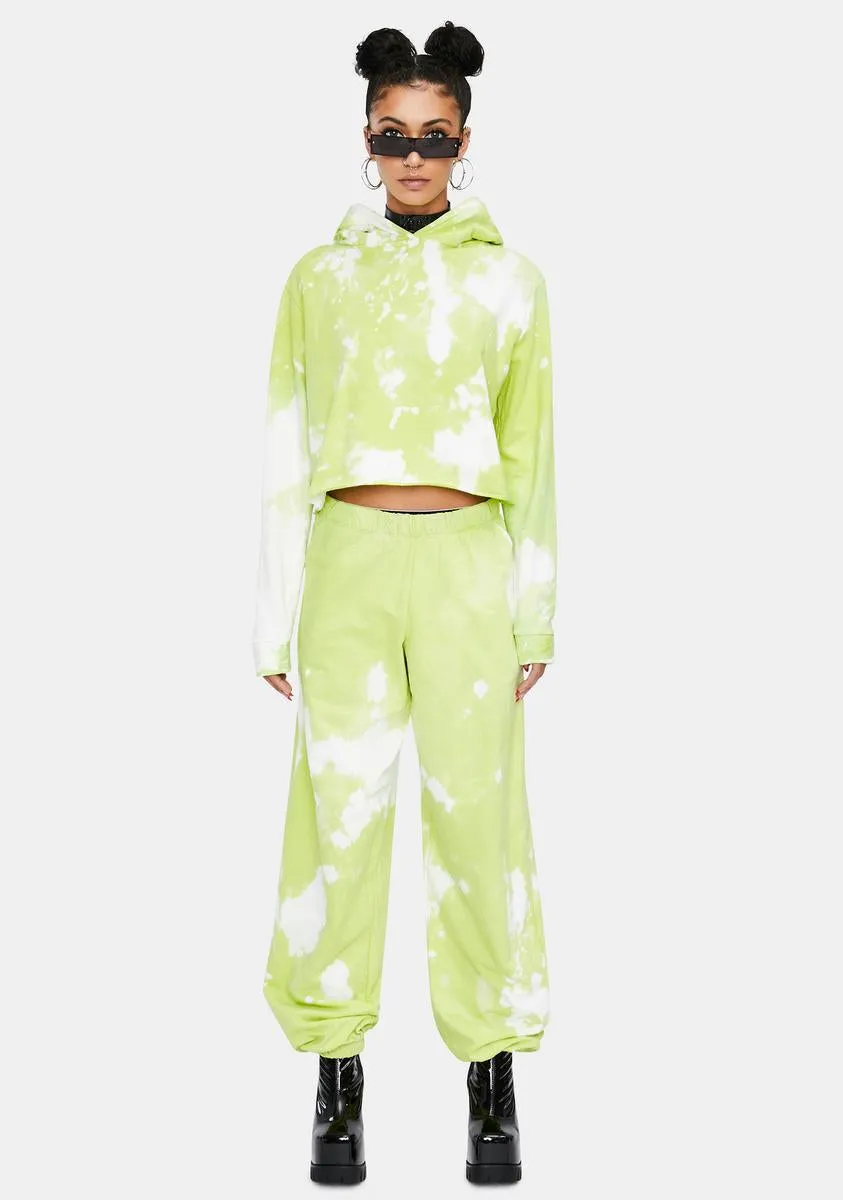 Green Apple Tie Dye Sweatpants sold by Dolls Kill product image thumbnail 2