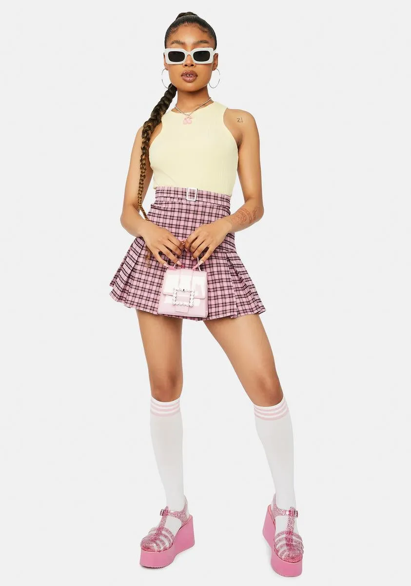 Lemonade Daze Bliss Ribbed High Neck Cropped Tank Top sold by Dolls Kill product image thumbnail 3