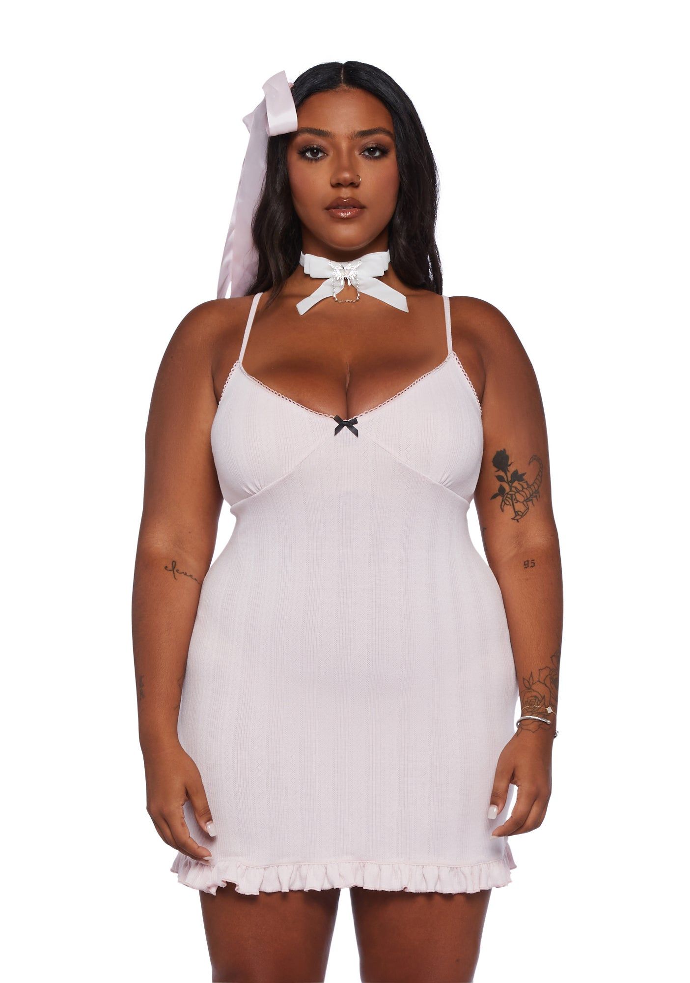 Plus Waltz Whispers Mini Dress sold by Dolls Kill