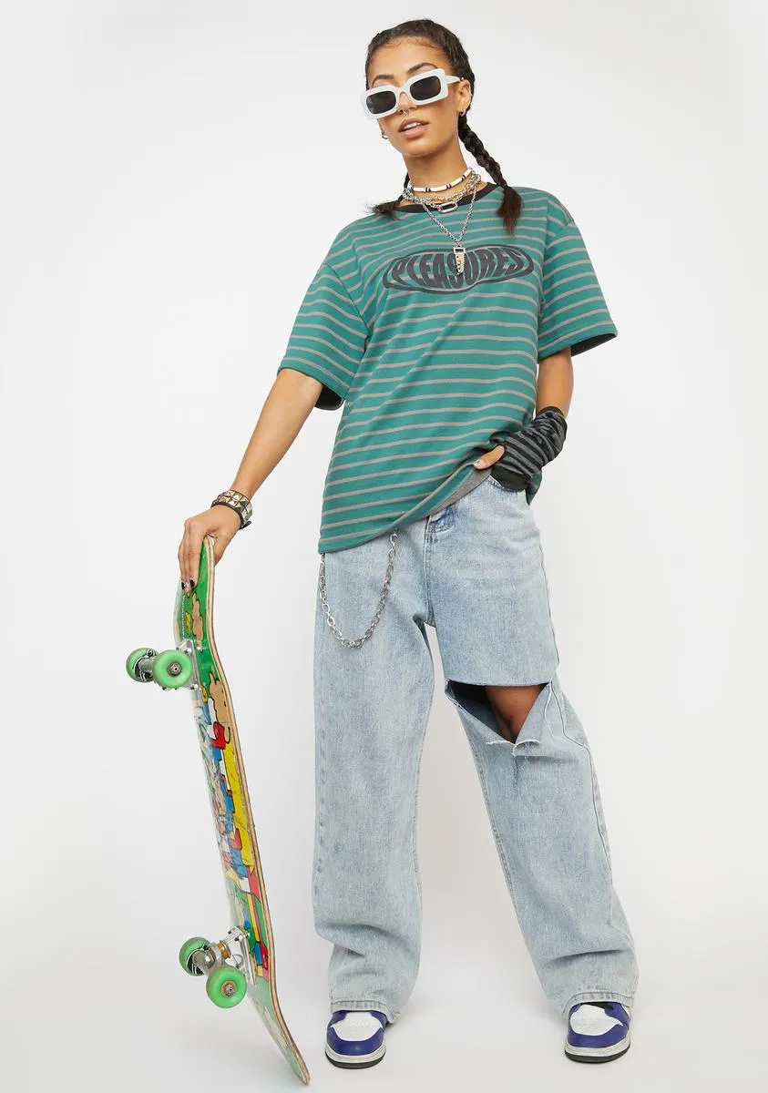 Sports Striped Graphic Tee sold by Dolls Kill product image thumbnail 3