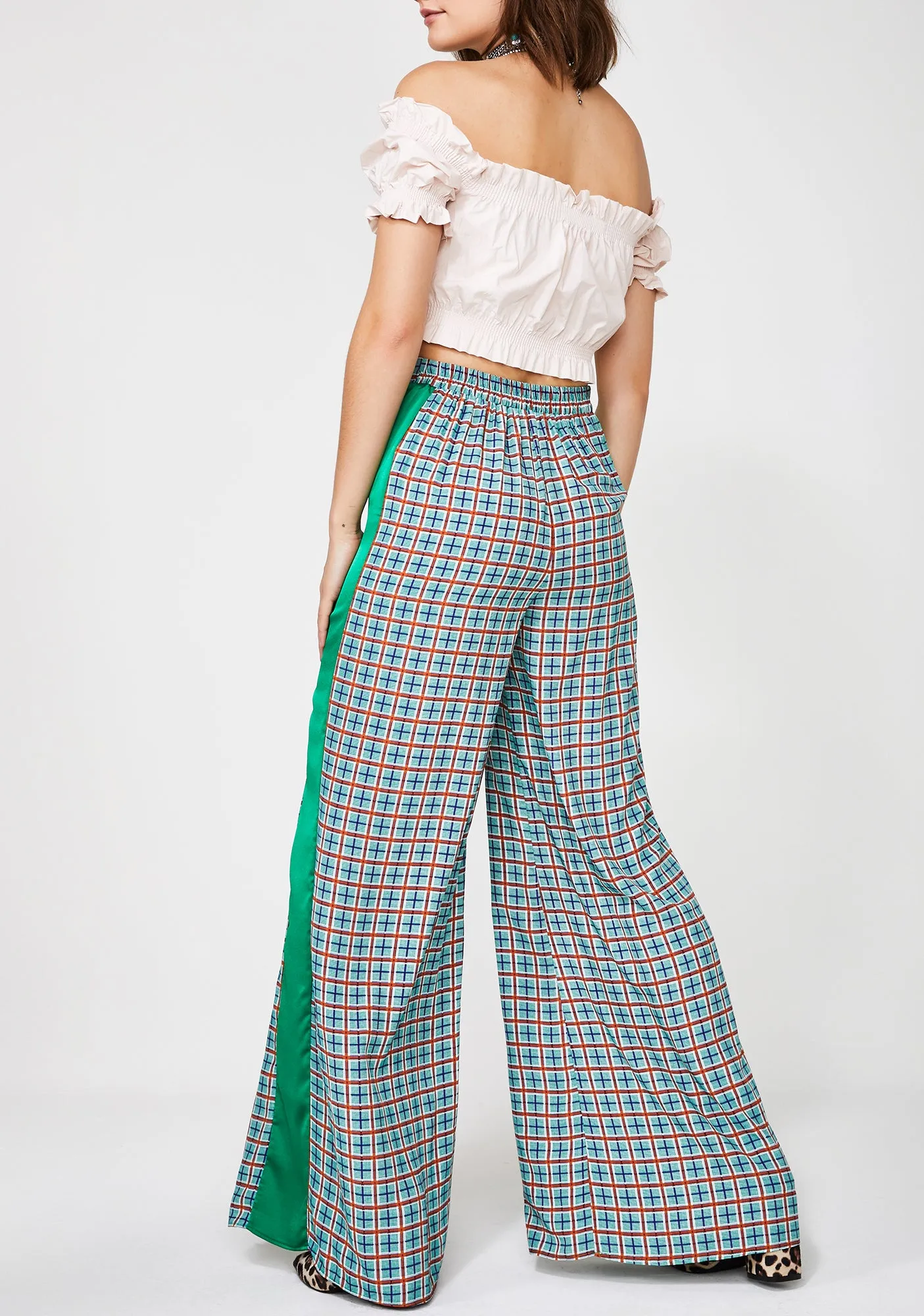 Positive Thinking Wide Leg Pants sold by Dolls Kill product image thumbnail 4