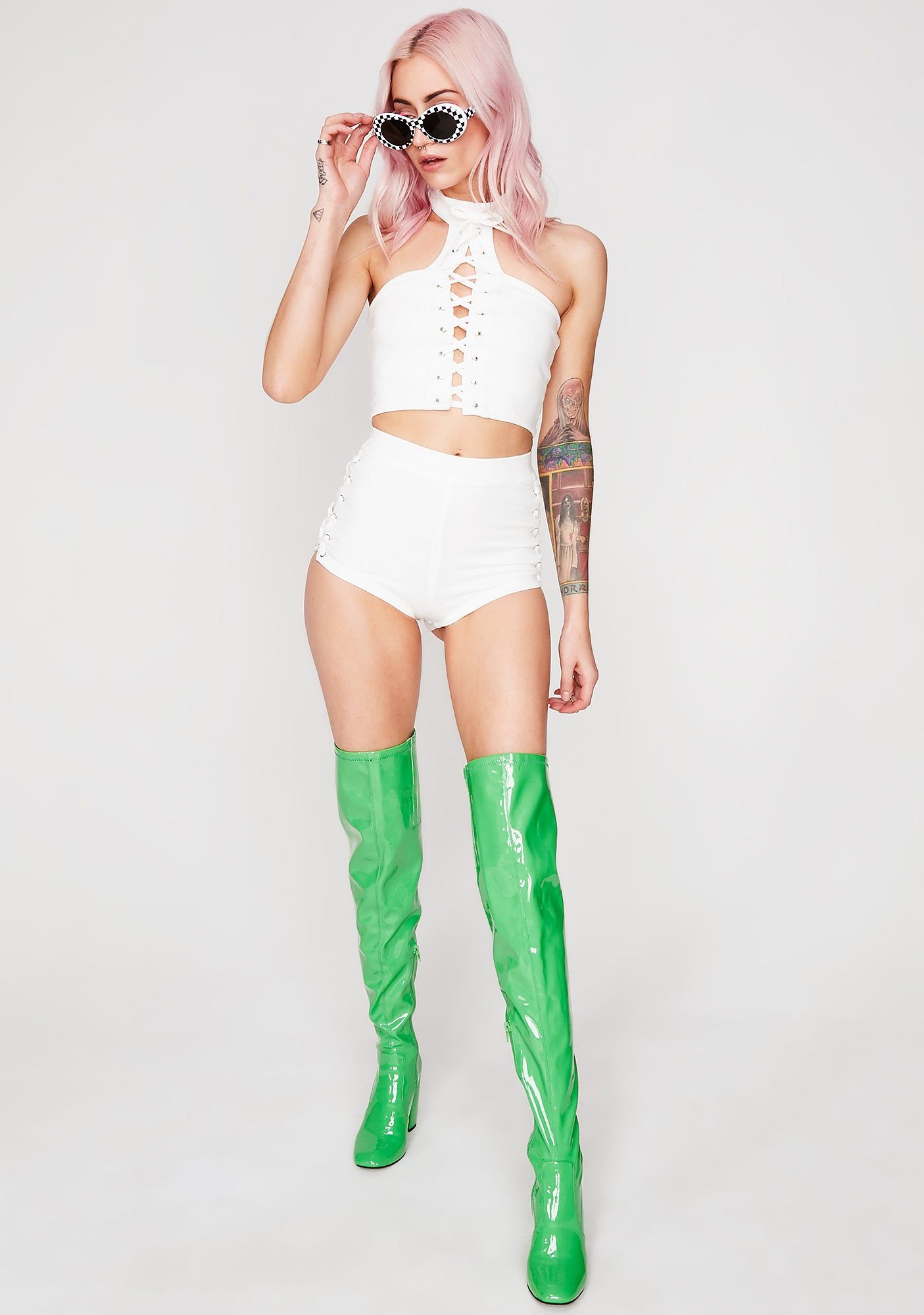 Icy Bass Head Short Set sold by Dolls Kill product image thumbnail 3