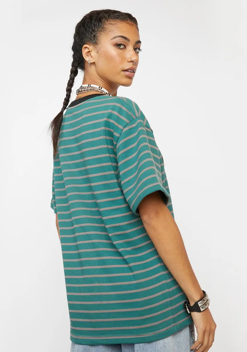 Sports Striped Graphic Tee sold by Dolls Kill product image thumbnail 4