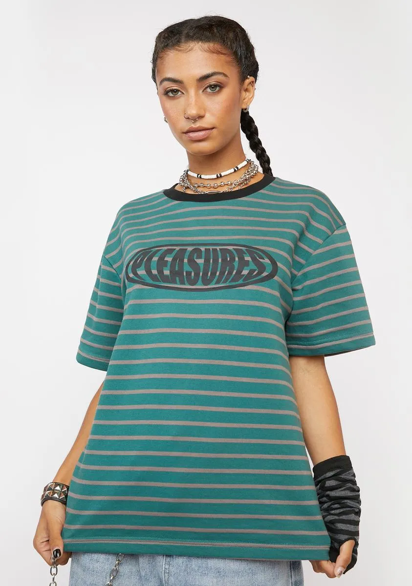 Sports Striped Graphic Tee sold by Dolls Kill