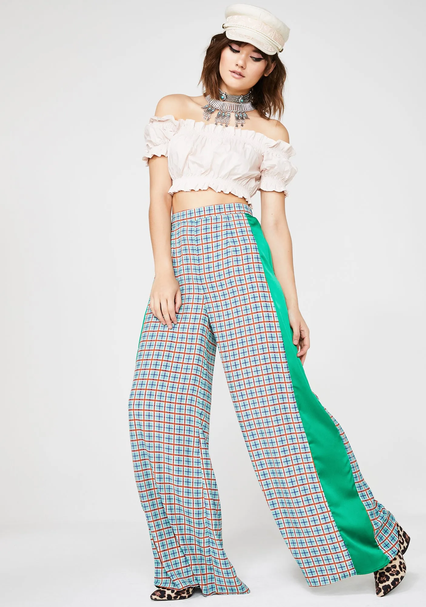 Positive Thinking Wide Leg Pants sold by Dolls Kill product image thumbnail 2