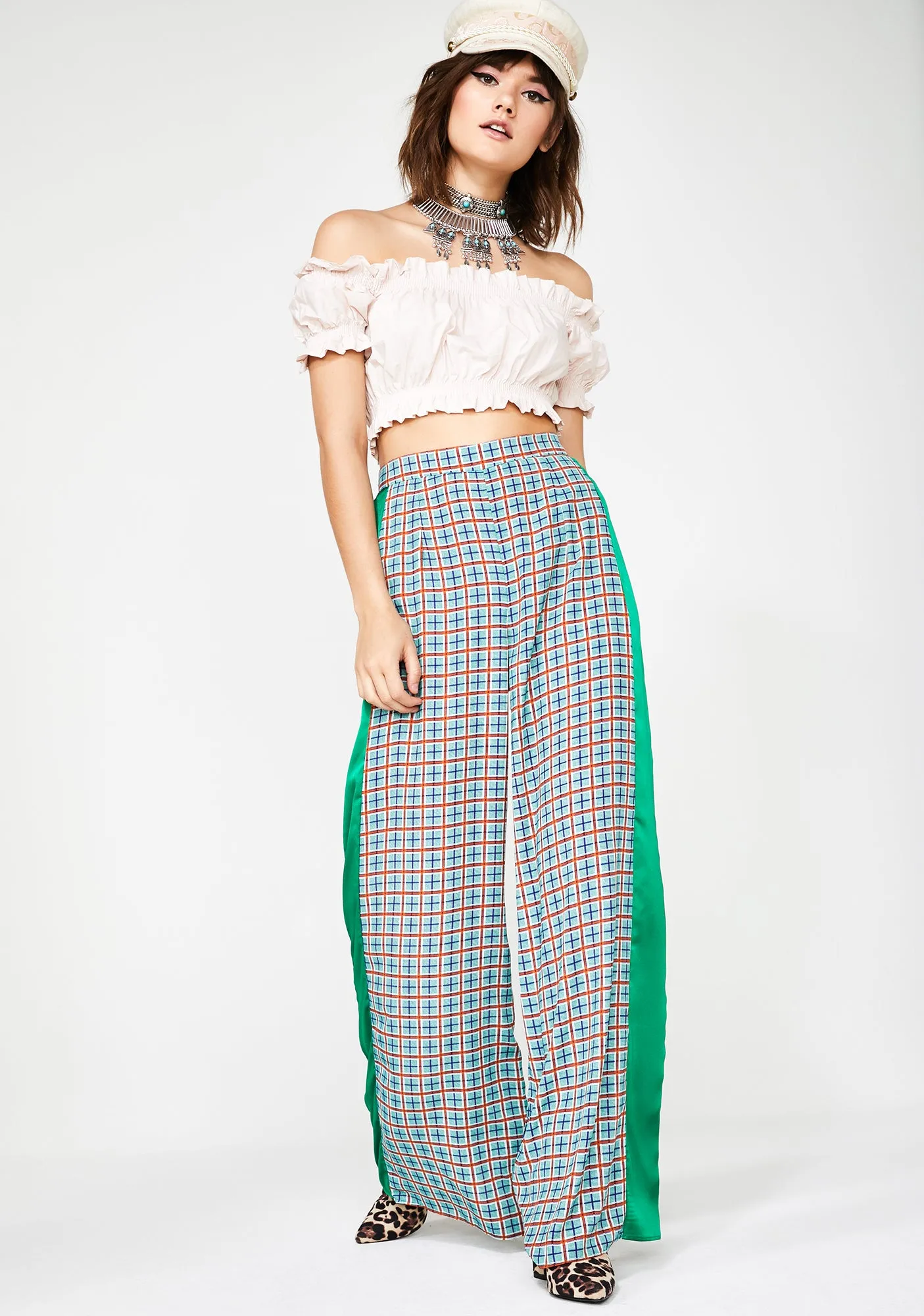 Positive Thinking Wide Leg Pants sold by Dolls Kill product image thumbnail 3