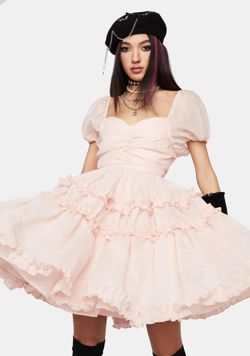 Lillia Ruffle Mini Dress sold by Dolls Kill