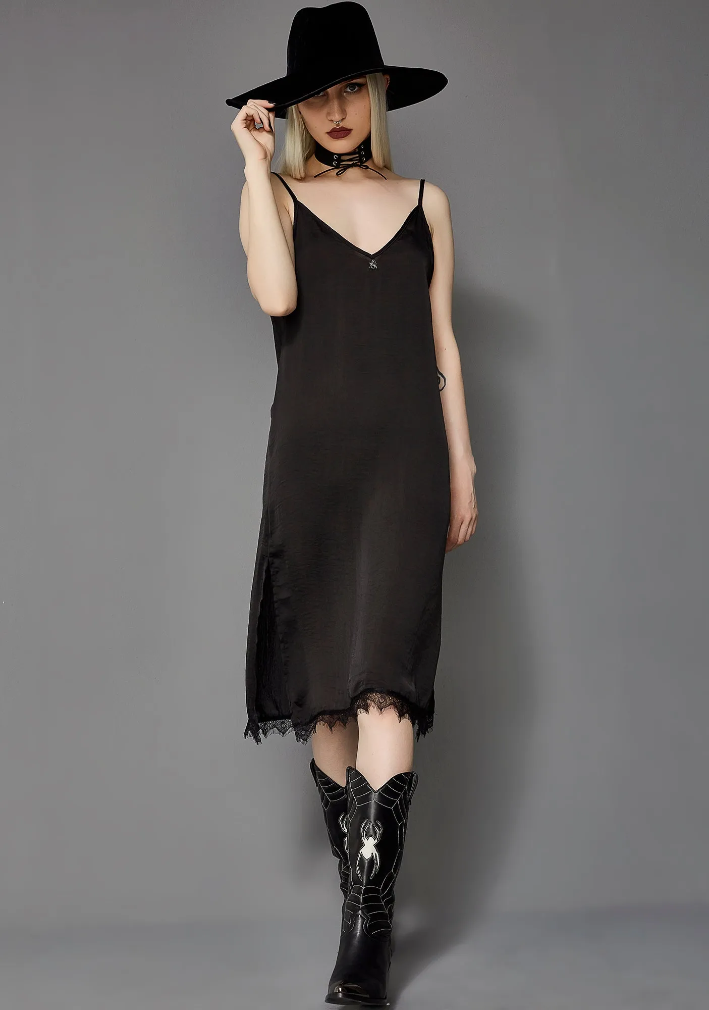 Death Wish Slip Dress sold by Dolls Kill