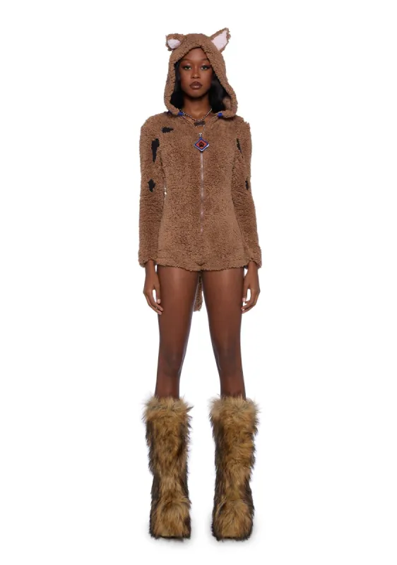 Mystery Pup Costume Romper sold by Dolls Kill