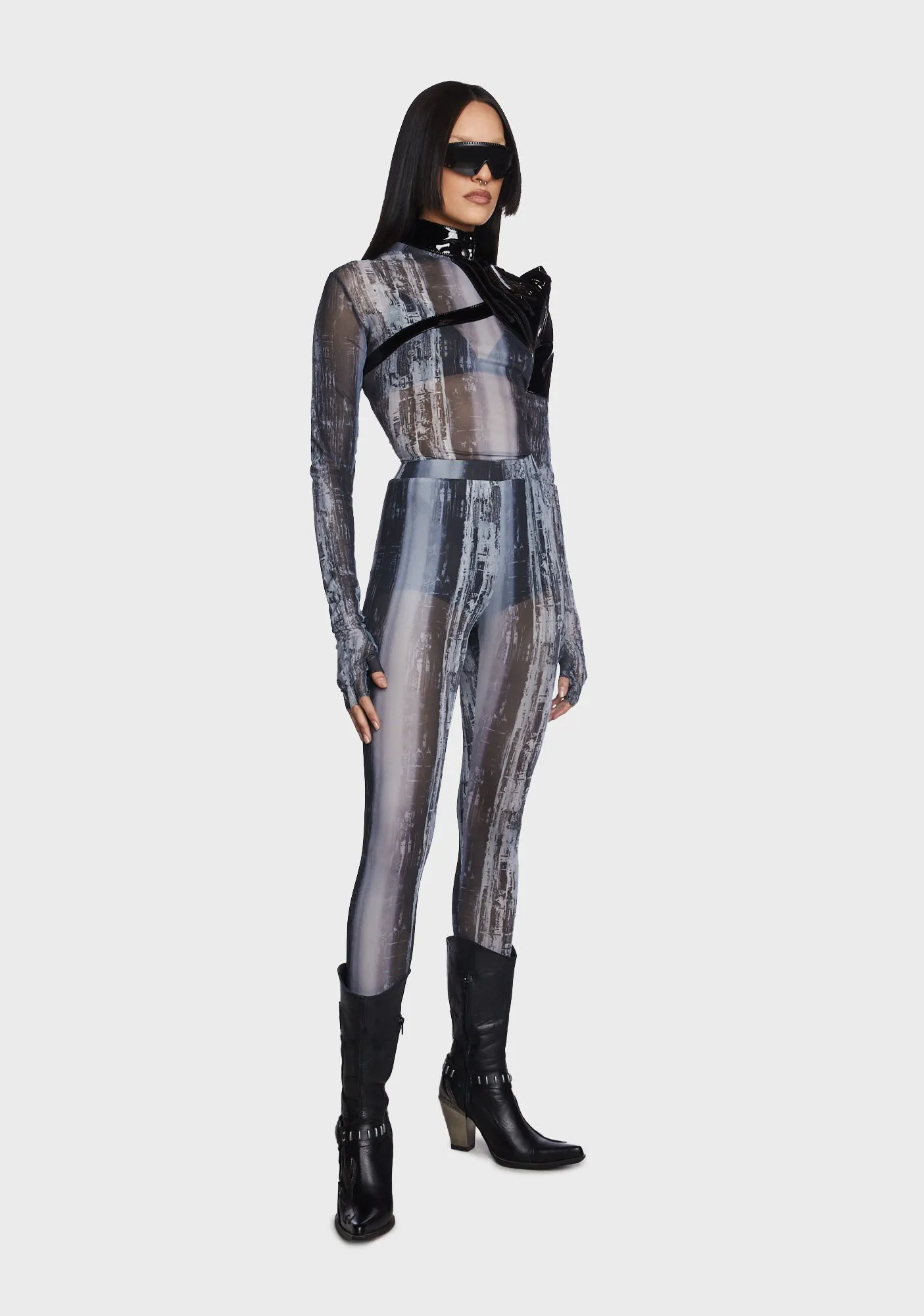 Post Apocalyptic Techwear Leggings sold by Dolls Kill product image thumbnail 3