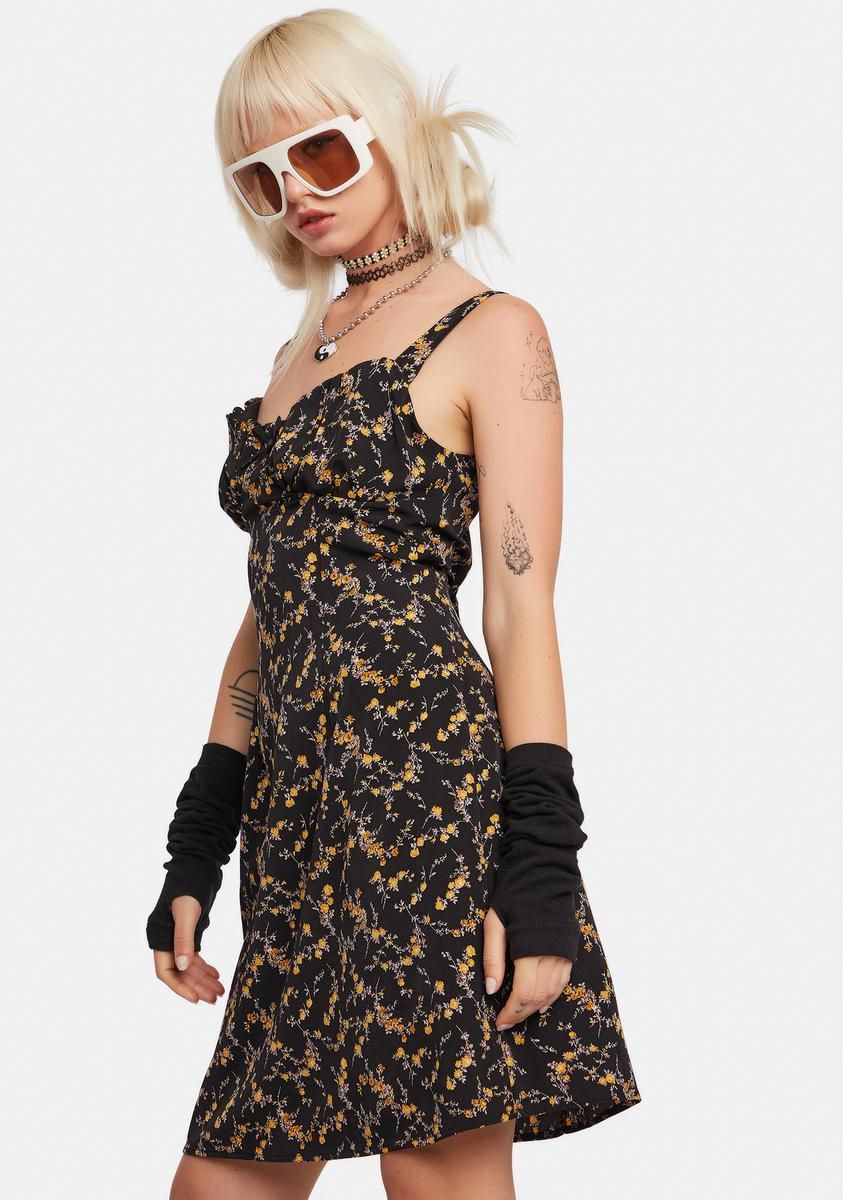 Noir Wrote A Love Song Mini Dress sold by Dolls Kill product image thumbnail 2