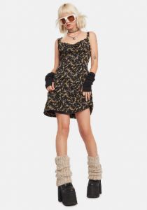 Noir Wrote A Love Song Mini Dress sold by Dolls Kill