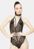 Down For It Plunging Lace Teddy sold by Dolls Kill