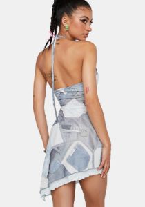 Denim Pocket Adelia Mini Dress sold by Dolls Kill