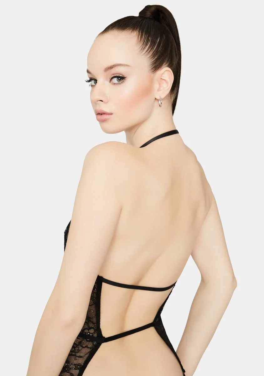 Down For It Plunging Lace Teddy sold by Dolls Kill product image thumbnail 4