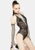 Down For It Plunging Lace Teddy sold by Dolls Kill