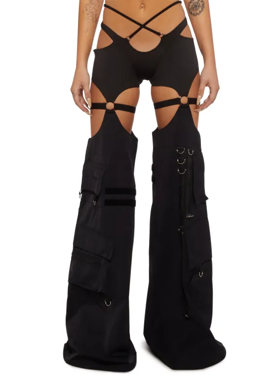 Rave Wide Leg Pants sold by Dolls Kill
