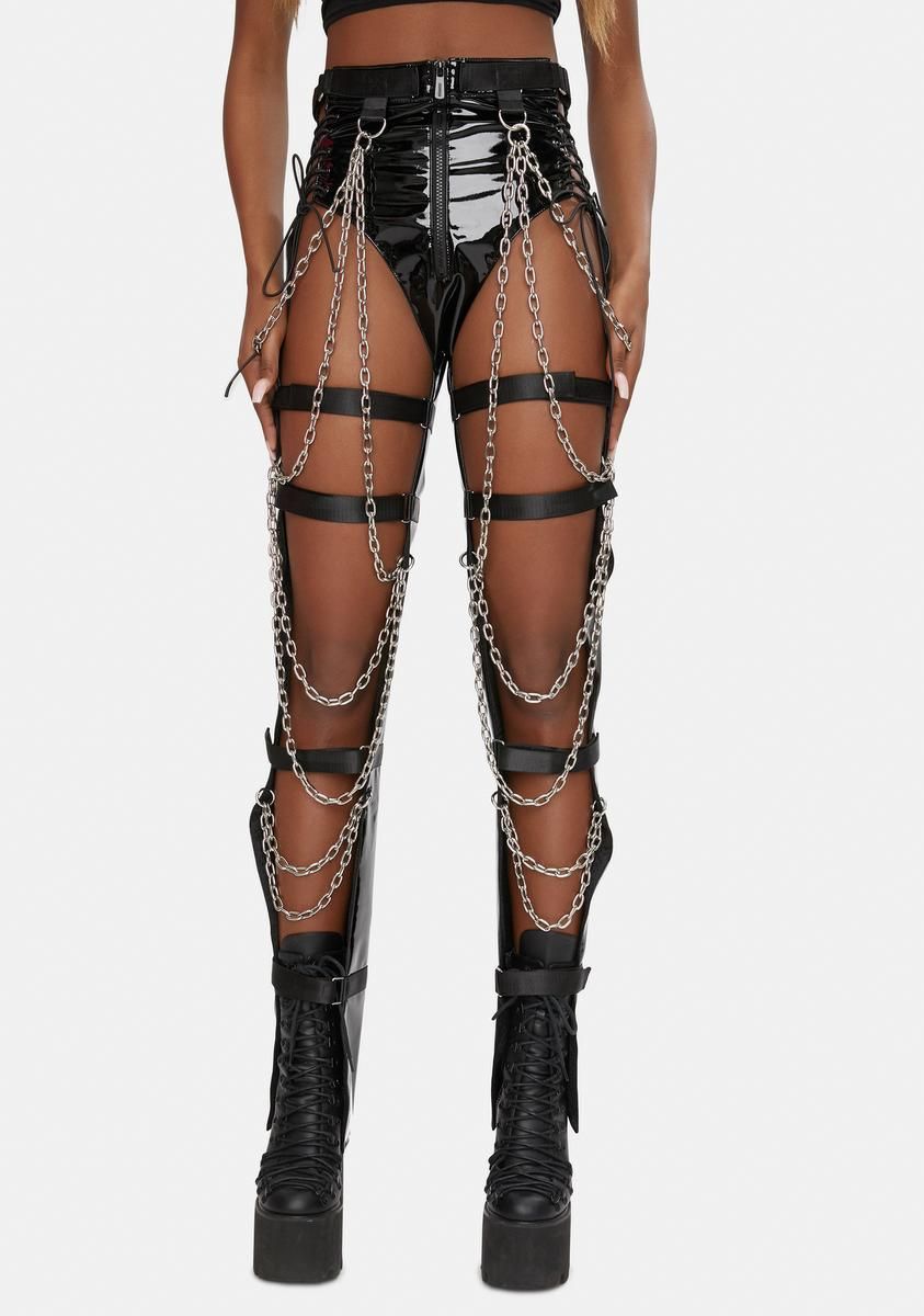 Fetish Chain Pants sold by Dolls Kill