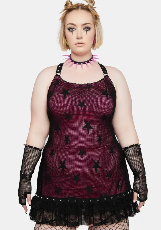 Plus Stellar Headliner Mini Dress sold by Dolls Kill