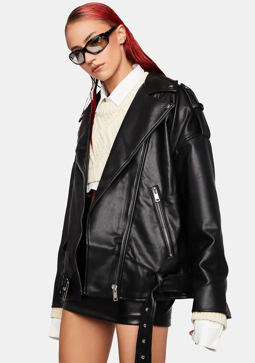 Deja Vu Oversized Moto Jacket sold by Dolls Kill product image thumbnail 2