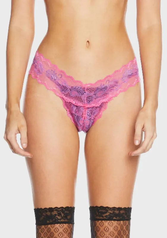 Candy So Candid Lace Thong sold by Dolls Kill
