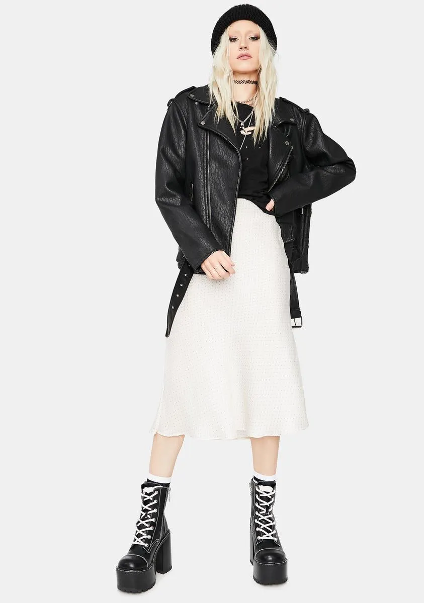 Care To Share Satin Midi Skirt sold by Dolls Kill product image thumbnail 3