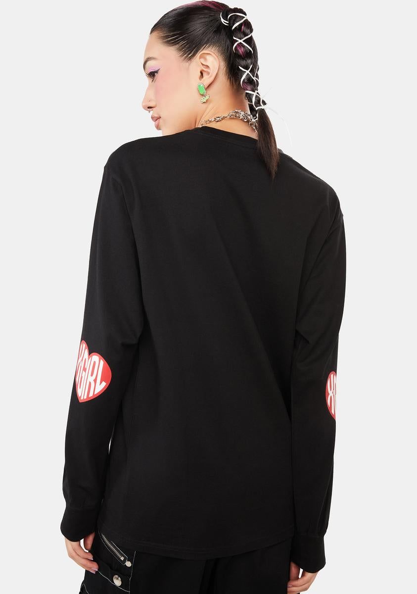 Heart Logo Long Sleeve Tee sold by Dolls Kill product image thumbnail 4