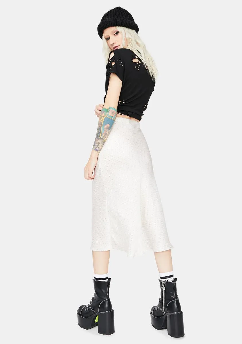 Care To Share Satin Midi Skirt sold by Dolls Kill product image thumbnail 4