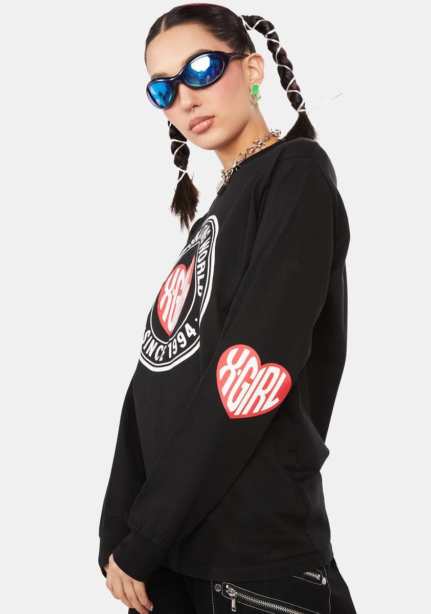 Heart Logo Long Sleeve Tee sold by Dolls Kill product image thumbnail 2
