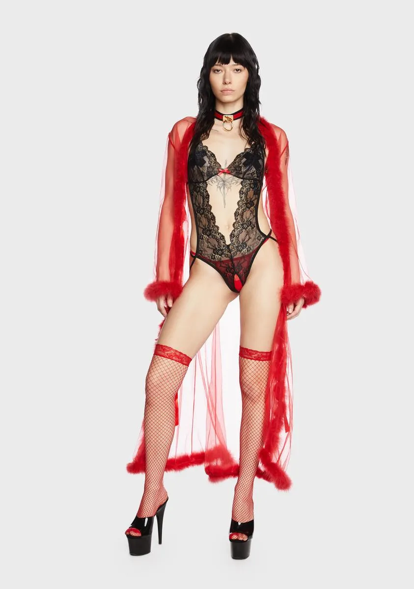 Delicate Darling Lace Teddy sold by Dolls Kill product image thumbnail 4