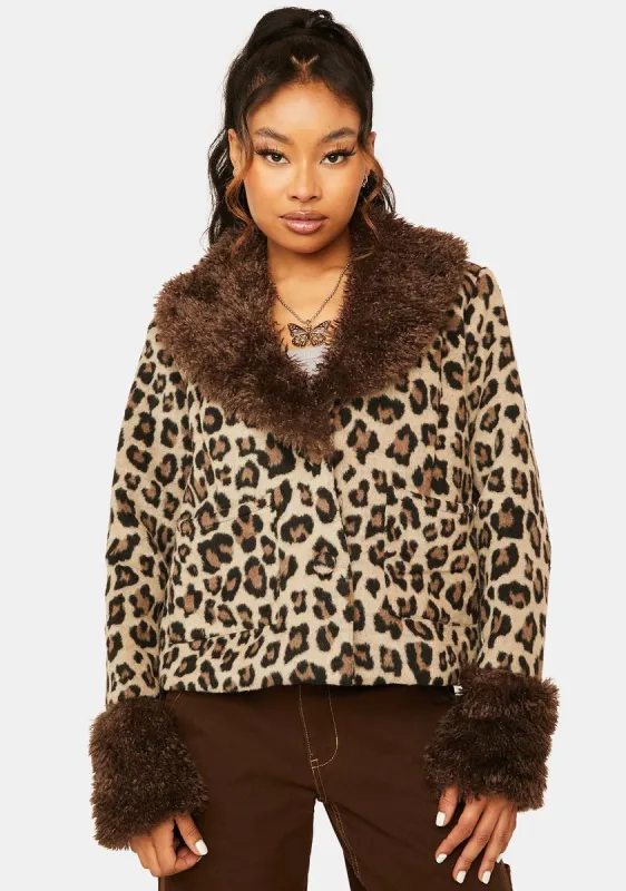 My Ritual Leopard Print Jacket sold by Dolls Kill