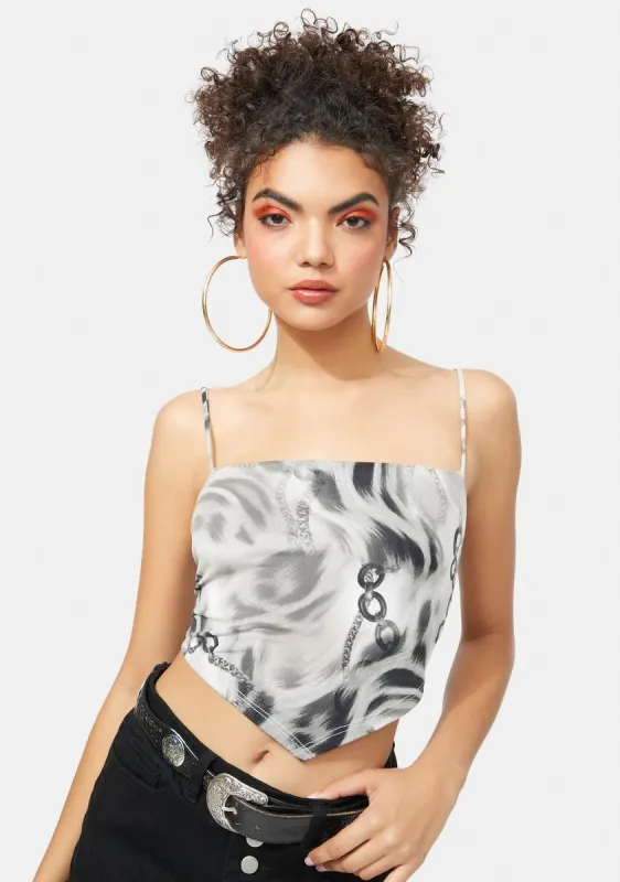 Next Best Thing Bandana Crop Top sold by Dolls Kill