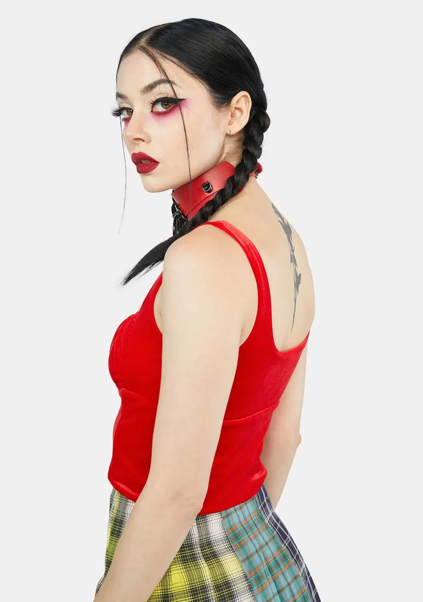 Just A Dream Velvet Top sold by Dolls Kill product image thumbnail 4