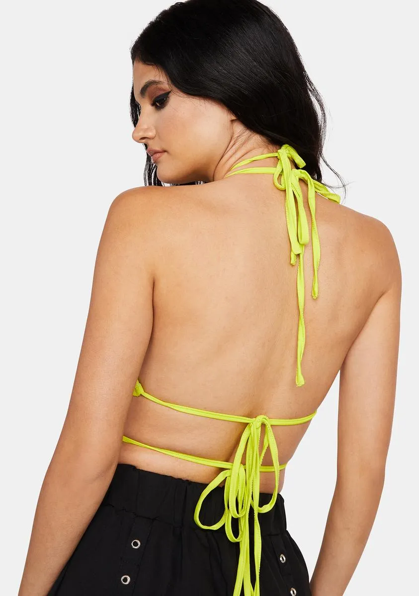 Got Me Thinking Crop Top sold by Dolls Kill product image thumbnail 4