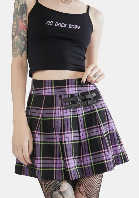 Bright Tartan Skort sold by Dolls Kill