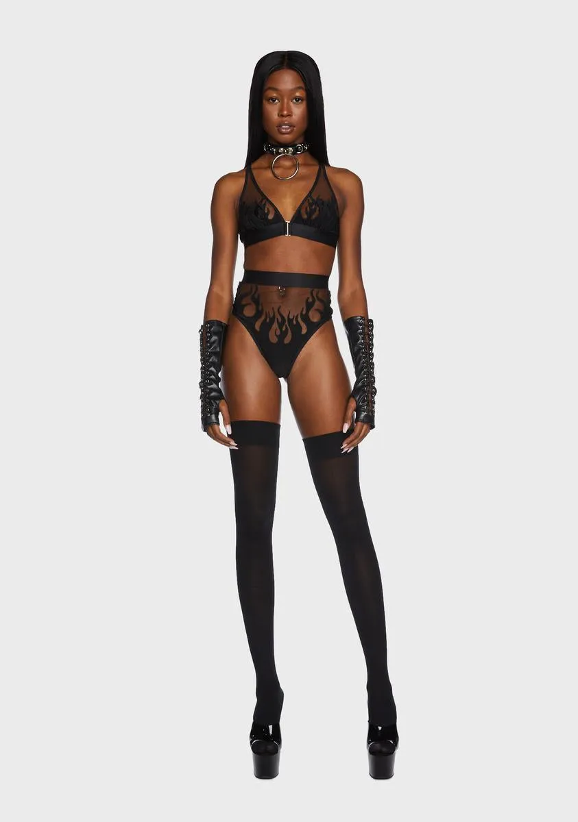 Smokin' Mirrors Mesh Bralette sold by Dolls Kill product image thumbnail 4
