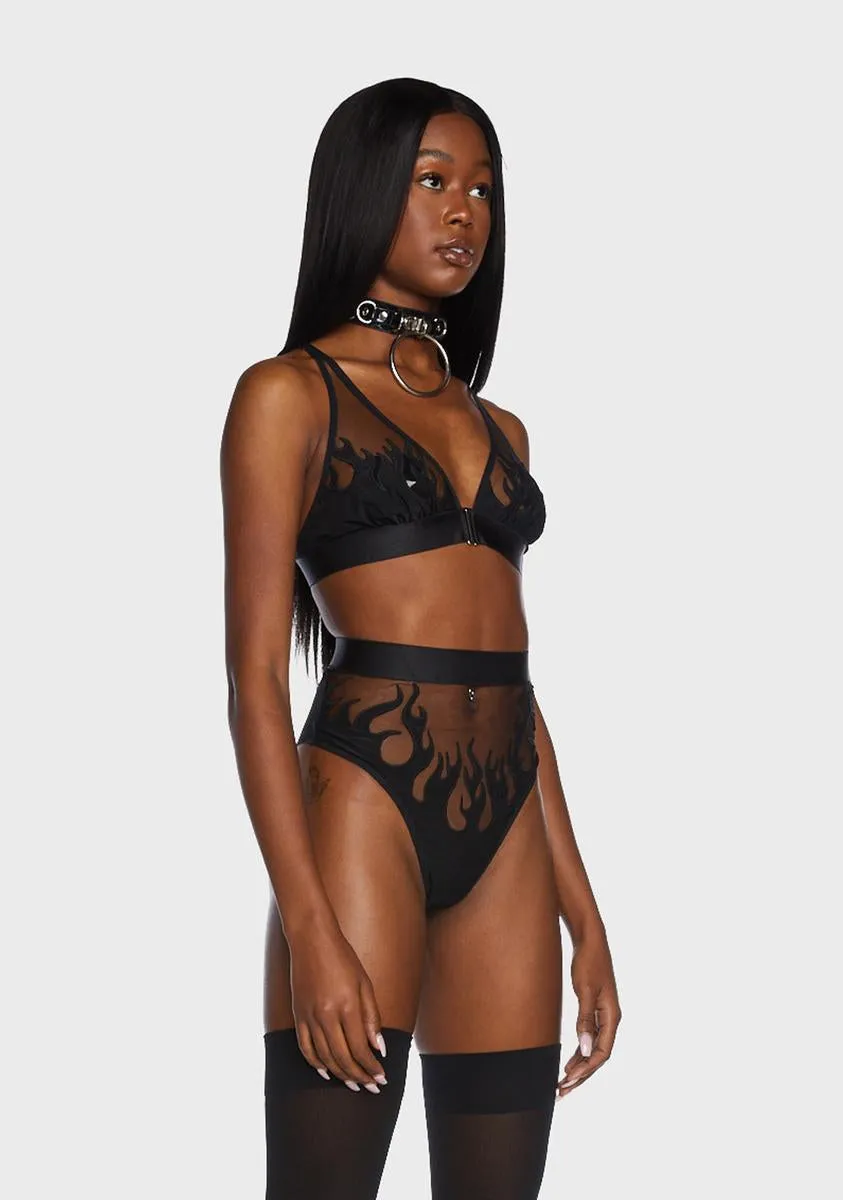Smokin' Mirrors Mesh Bralette sold by Dolls Kill product image thumbnail 2