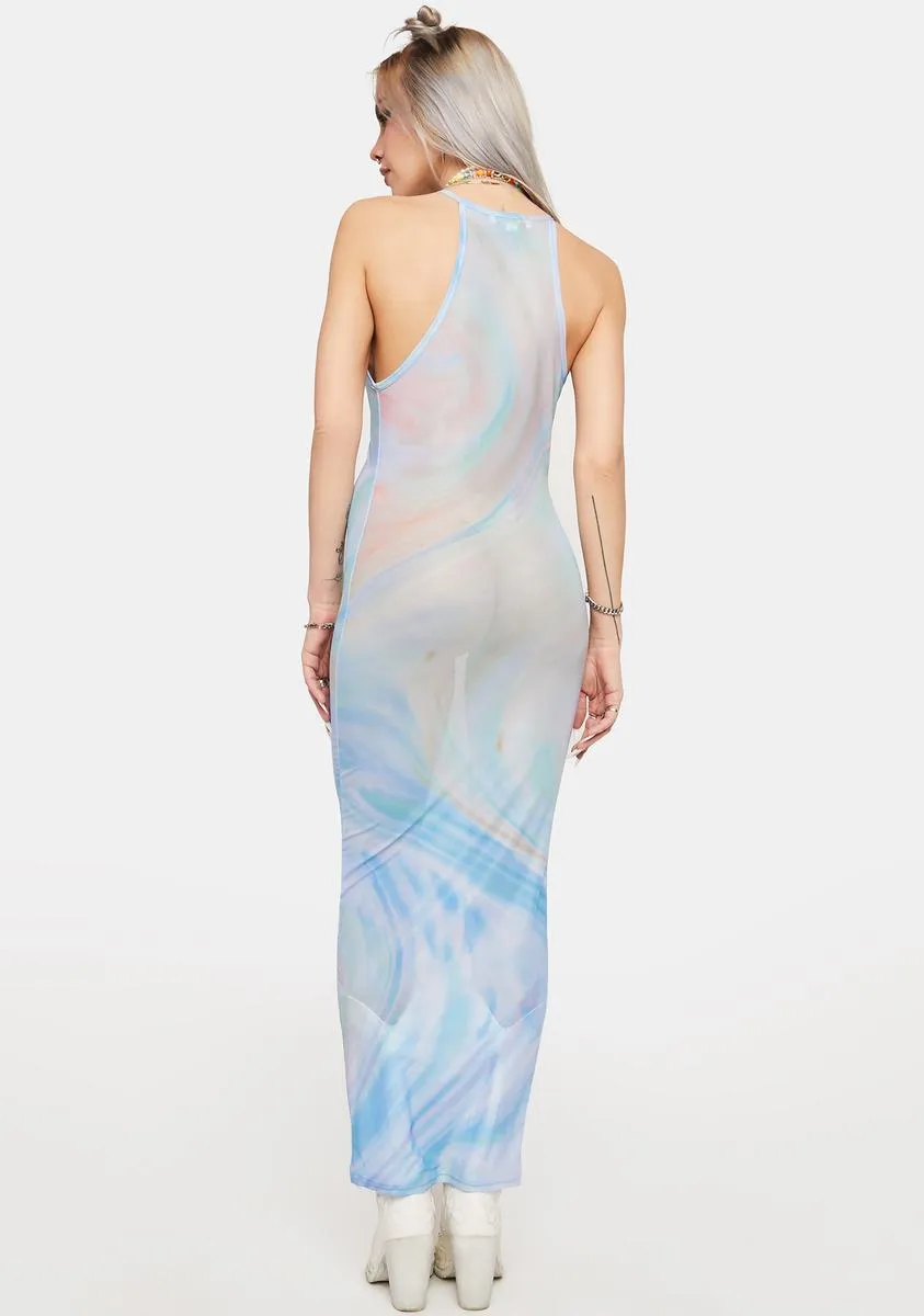 Total Flirt Mesh Maxi Dress sold by Dolls Kill product image thumbnail 4