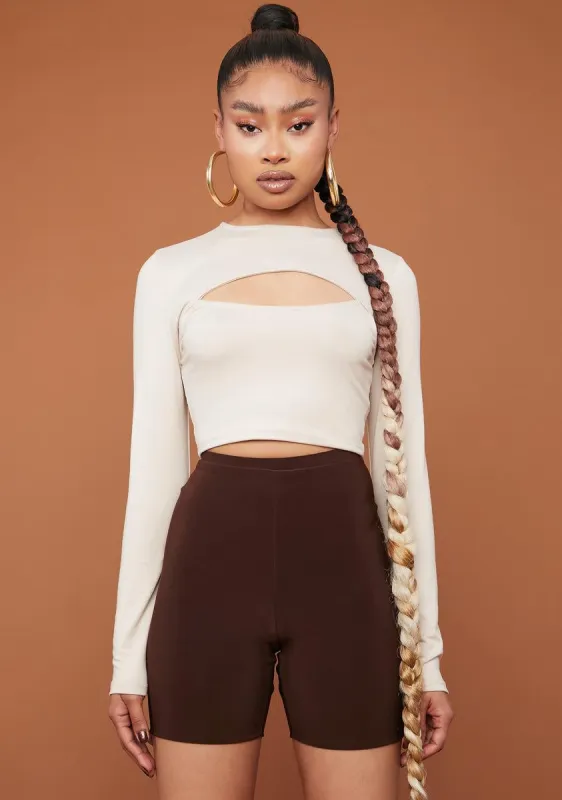 Beginner's Luck Cutout Crop Top sold by Dolls Kill