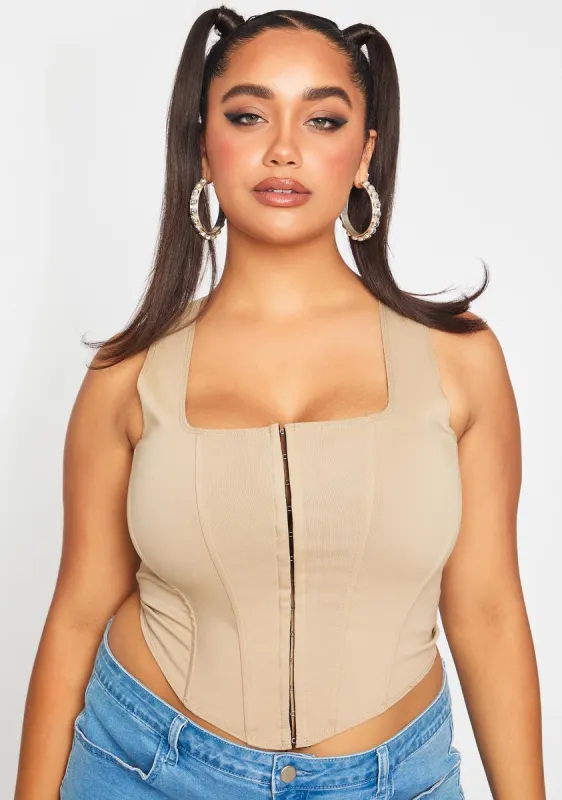 Plus Down For It Corset Top sold by Dolls Kill