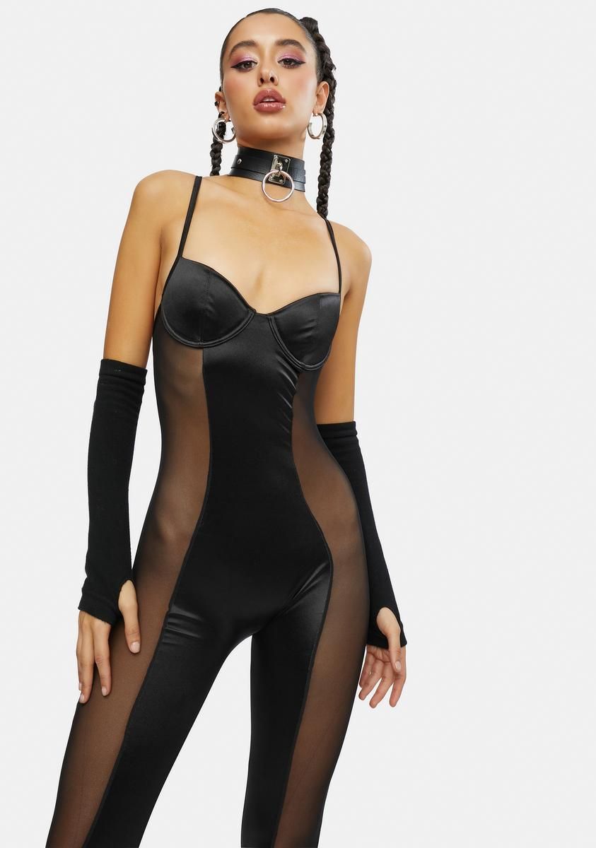Shadow Dreams Mesh Catsuit sold by Dolls Kill