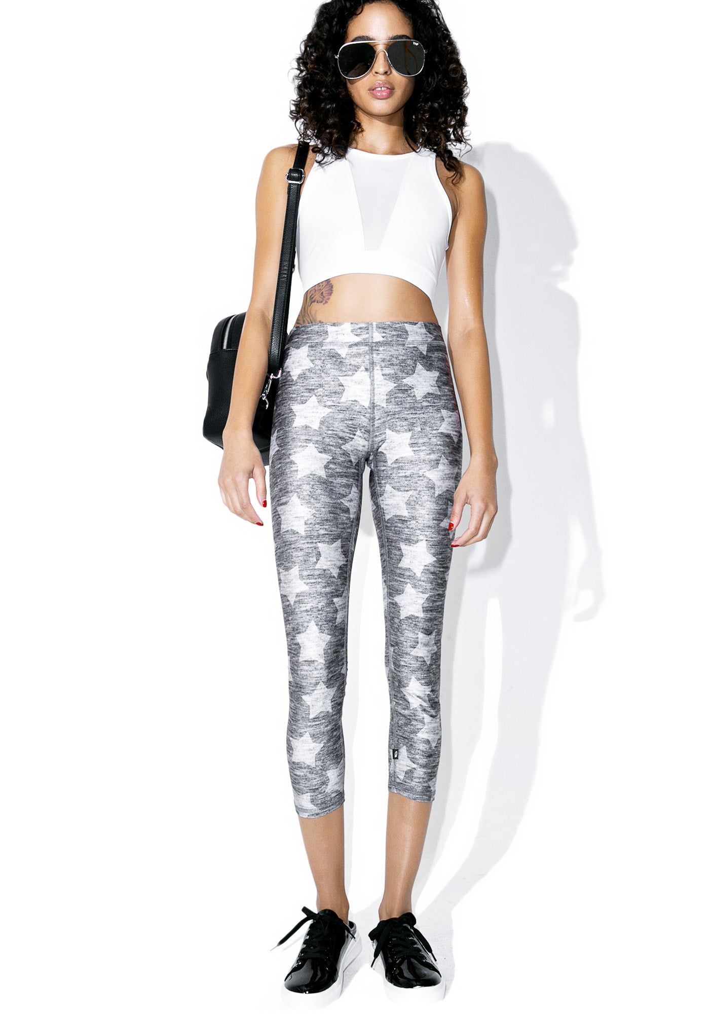 Heathered Stars Capris sold by Dolls Kill product image thumbnail 3