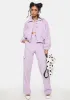 Lilac No Repeats Sherpa Jacket sold by Dolls Kill