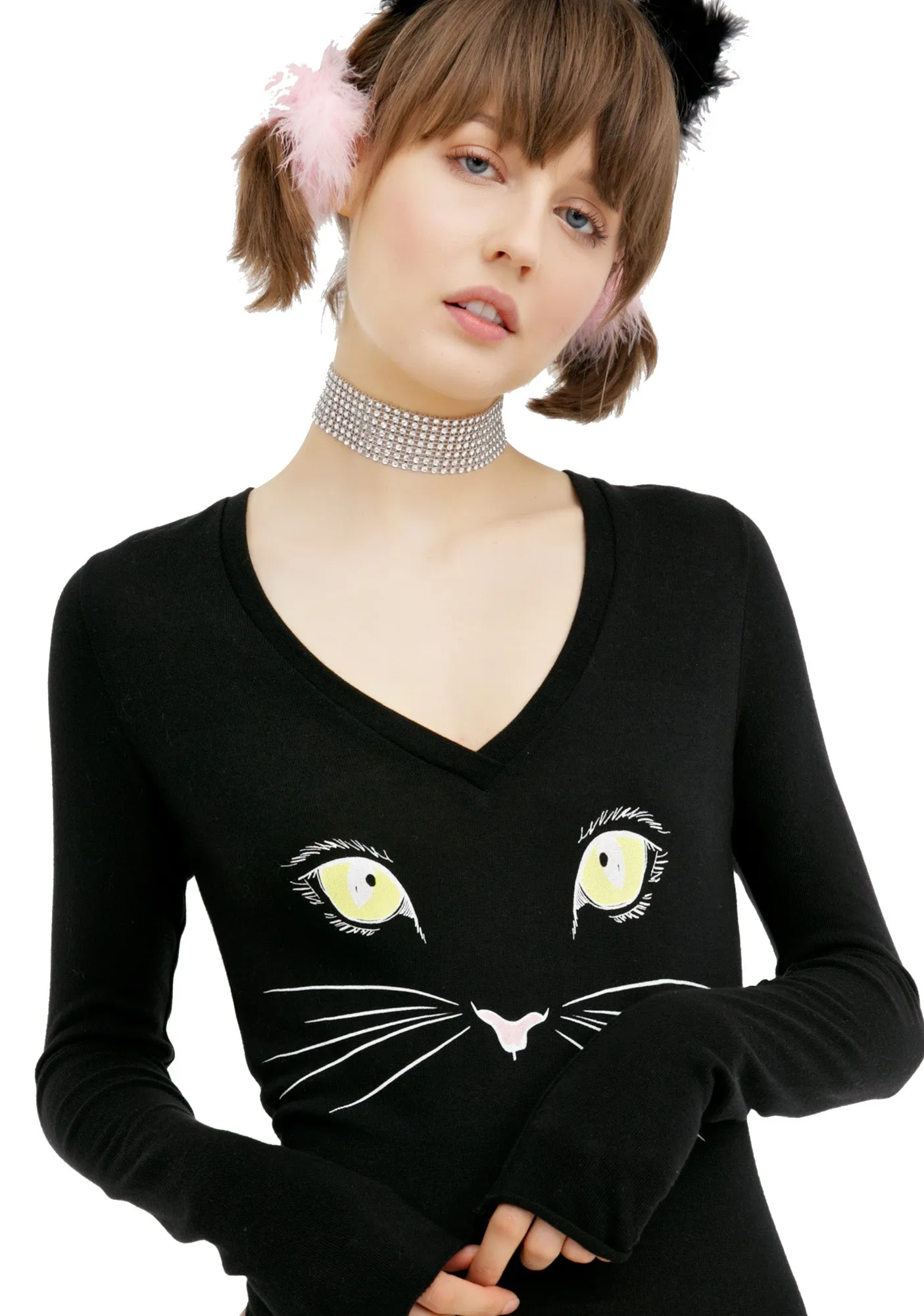 Meow Kelly Bodysuit sold by Dolls Kill product image thumbnail 2