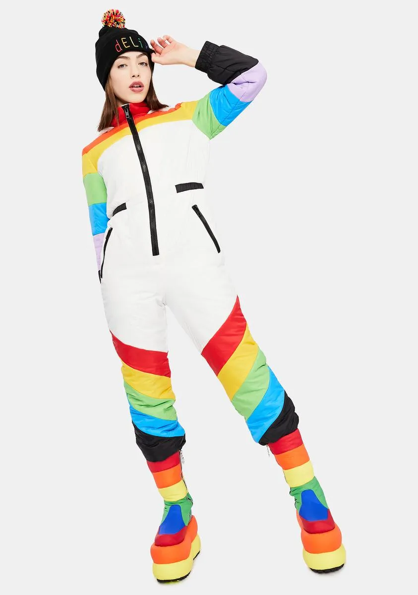 Sweet Retreat Rainbow Puffer Snowsuit sold by Dolls Kill product image thumbnail 3